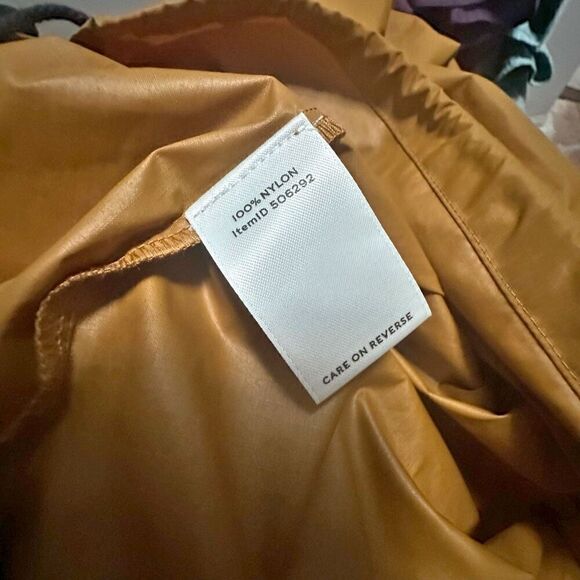 L.L. BEAN | Signature Retro Windbreaker Hooded Jacket Long Length Blue | Medium - Picture 8 of 9